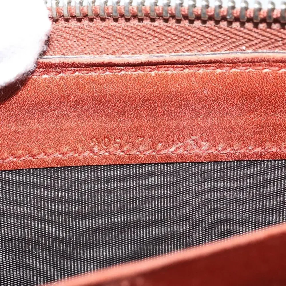 Gucci GG Canvas Shiny Guccissima Wallet Orange